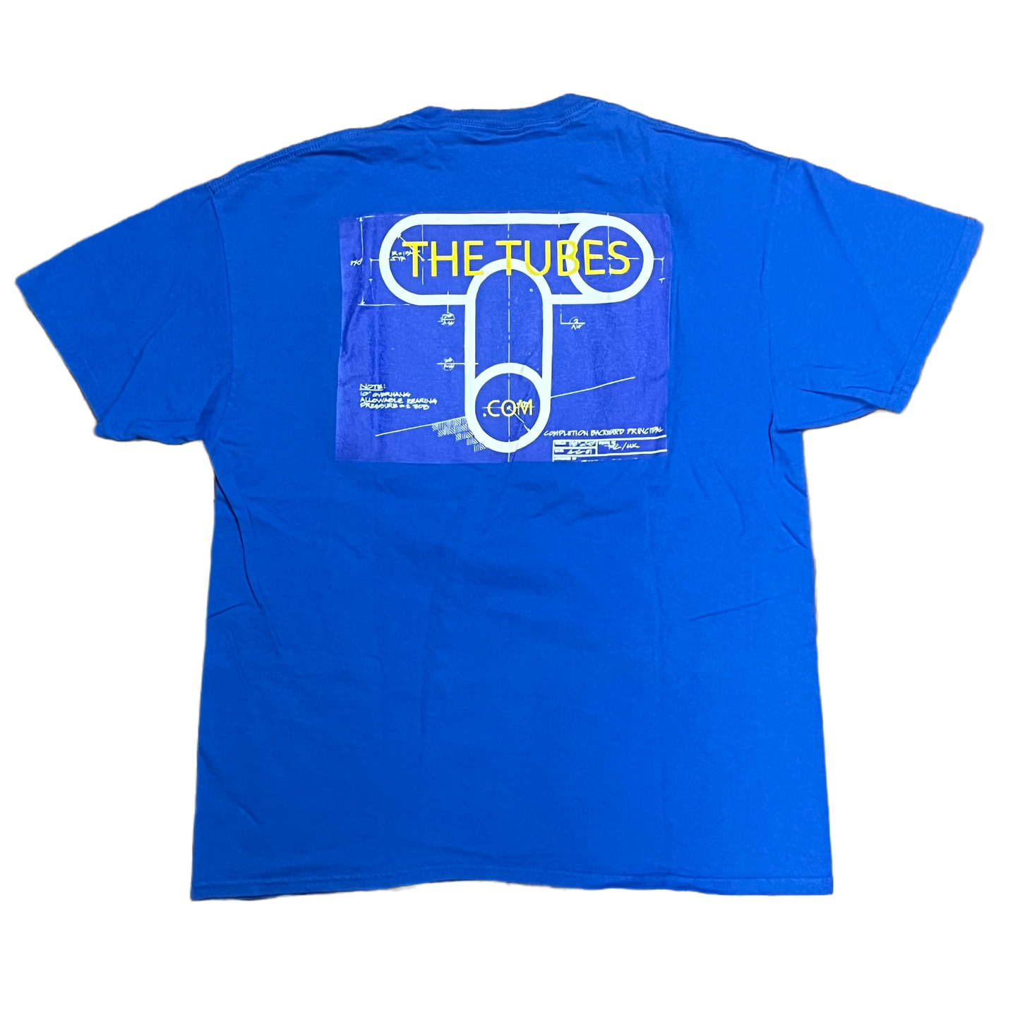 The Tubes Logo Tee Blue